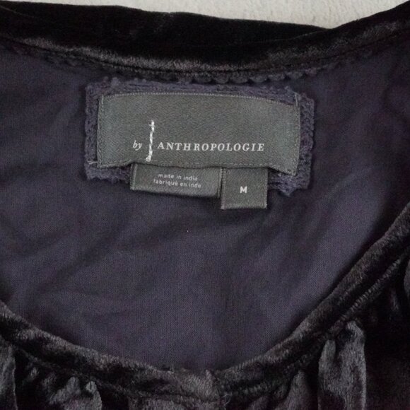 By Anthropologie The Somerset Maxi Dress Velvet Edition Womens Medium - Picture 3 of 12